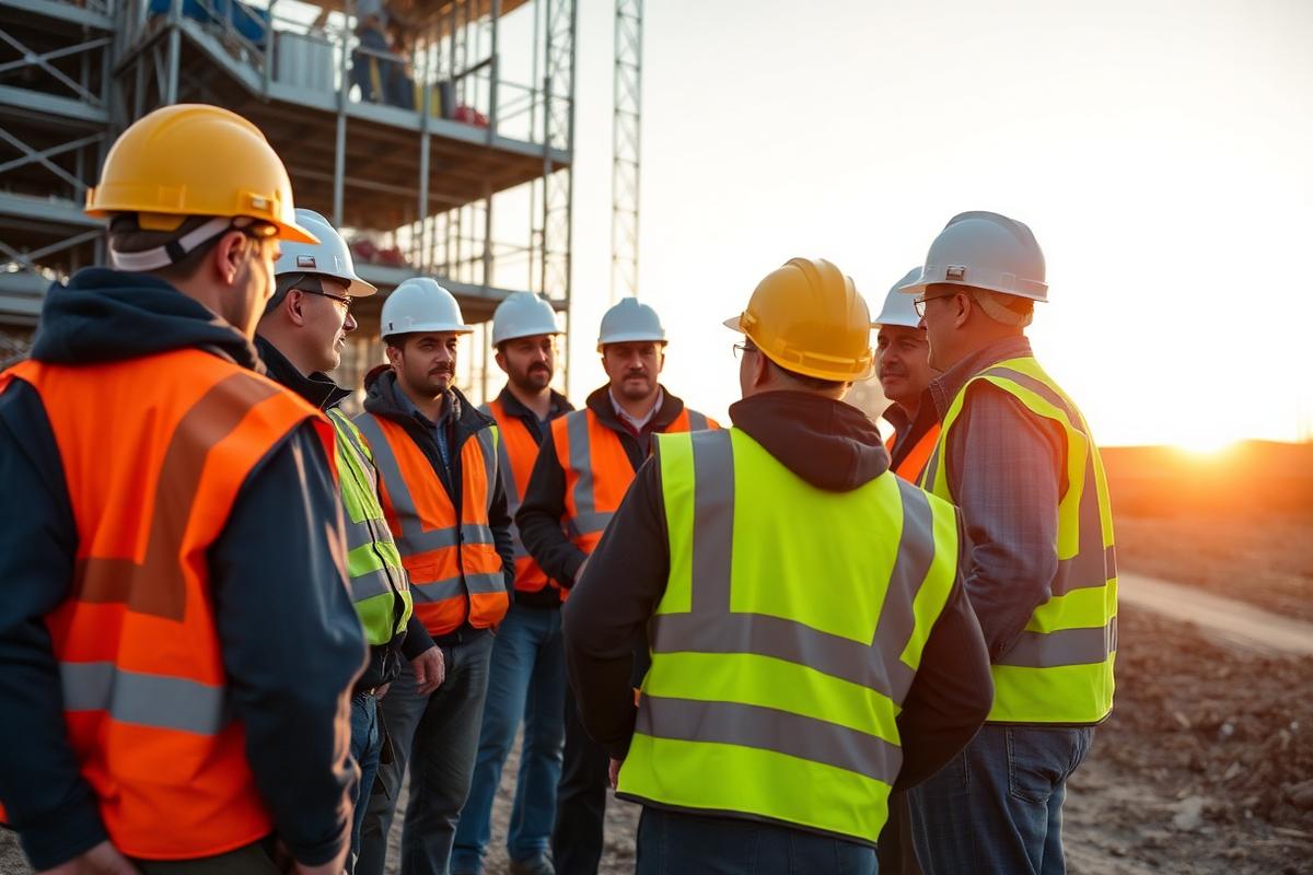 Toolbox talk with site team